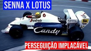 SENNA TOLEMAN vs ELIO DE ANGELIS LOTUS [upl. by Gwen]