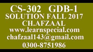 cs 302 gdb solution fall 2017 [upl. by Harwilll]