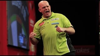 17 PERFECT DARTS  Michael van Gerwen throws 17 perfect darts [upl. by Maidel]