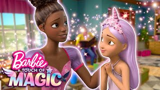 Barbie libère Victoire une fillelicorne du livre magique   Barbie Une Touche de Magie Saison 2 [upl. by Zigrang]