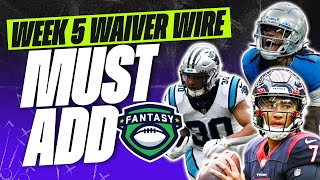 Week 5 Must Add Waiver Wire Players To Target  2023 Fantasy Football Advice [upl. by Burck]