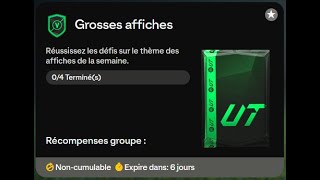 Solution Défi Grosses Affiches EA FC25 14 000 crédits [upl. by Arraek]