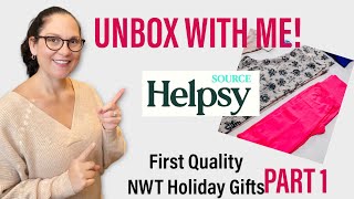 Unbox with Me  Helpsy Source First Quality Holiday Gifts Box PART 1 [upl. by Bruning]