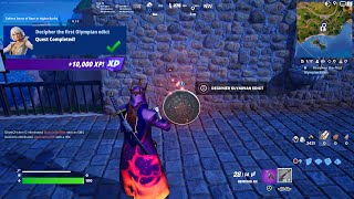 Fortnite  Decipher The First Olympian Edict Aphrodite Snapshot Quests [upl. by Maryrose]