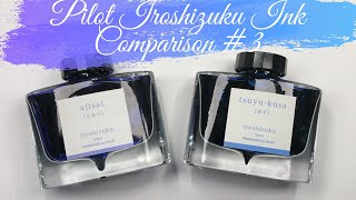 Pilot Iroshizuku Ink Comparison 3 [upl. by Frederigo277]