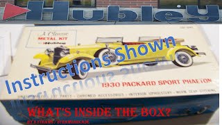 Hubley 1930 Packard Sport Phaeton kit contents vlogmas n straws strawsarcade [upl. by Lecram947]