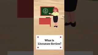 What is Literature Review [upl. by Elbas278]