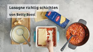 Lasagne richtig schichten  Tipps amp Tricks von Betty Bossi in Kooperation mit Barilla [upl. by Erapsag]