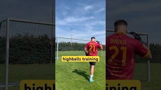 Highballs training football soccer goalkeeper goalkeepertips shorts training [upl. by Osnohpla]