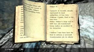 Lets Read Physicalities of Werewolves Lets Read The Books of Skyrim Book 135 [upl. by Garnett]