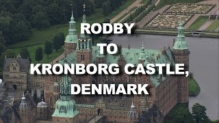 Denmark From Rodby Harbour to Kronborg Castle World From Above HD [upl. by Alahcim772]