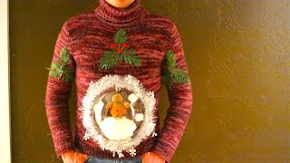 How To Make An Ugly Christmas Sweater Snow globe [upl. by Inajar651]