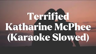 TerrifiedKatharine McPhee Slowed karaoke [upl. by Irol]