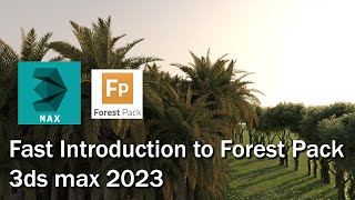 Fast introduction to scattering with Itoo Forest pack in 3ds max 2023 [upl. by Oiramal]