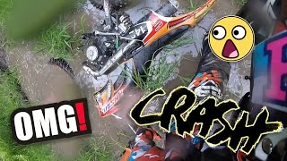 MA PIRE SORTIE ENDURO  CHUTE CRASH PLONGEON DANS LEAU EN MOTO  💦 [upl. by Issej]