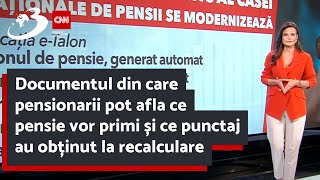 Documentul din care pensionarii pot afla ce pensie vor primi și ce punctaj au obținut la recalculare [upl. by Aitnas714]