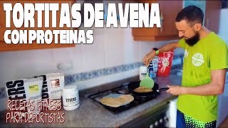 Como hacer tortitas de avena con proteina de 226ERS Recetas fitness saludables para deportistas 🥞 [upl. by Hairacaz642]