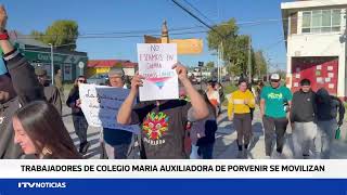 Trabajadores del Colegio María Auxiliadora de Porvenir anuncian paro por deuda de cotizaciones [upl. by Kurtzig]