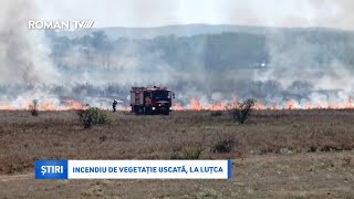 VIDEO  Incendiu de vegetație uscată la Luțca [upl. by Castera523]