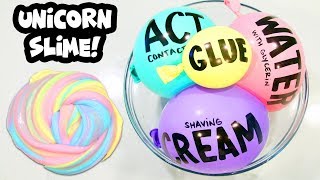 Making Satisfying Unicorn Slime with Balloon Cutting [upl. by Filiano]