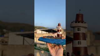 Miniature beachscape 🏝️diy craft artandcraft youtubeshorts miniature ture [upl. by Morette]