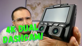 TOGUARD CE45A 4K Dual Dash Cam Review 2021 [upl. by Kassie]