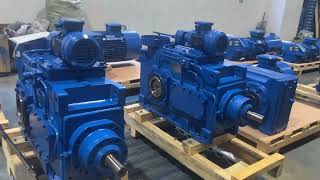 Hollow shaft mount helical industrial gearbox with Flender design Evergeardrive [upl. by Sipple]