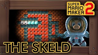 Super Mario Maker 2  Mario Explores The Skeld Among Us Level [upl. by Walliw663]