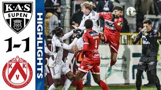 KV Kortrijk vs KAS Eupen 11 Highlights  Courtrai  Eupen  Jupiler Pro League 2023 [upl. by Allicsirp]