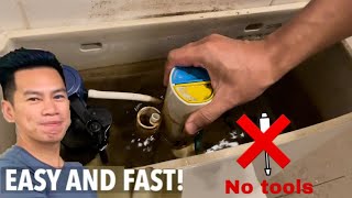 How To Fix The Push Button Cistern Toilet Flush No Tools Required  Easy And Fast [upl. by Asusej]