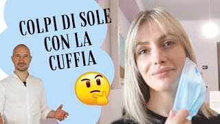 Come fare i Colpi di sole e avere dei capelli Biondissimi Utilizzando la cuffia al silicone 😉 [upl. by Notsua]