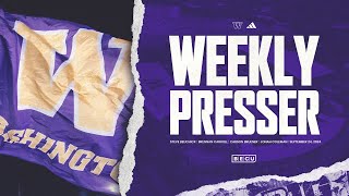 UW Football Weekly Press Conference September 24 2024 [upl. by Cinom349]