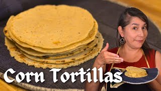 Homemade Corn Tortillas – Corn Tortilla Recipe Easy From Scratch [upl. by Taft]