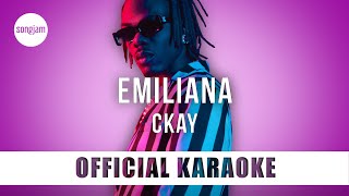 CKay  Emiliana Official Karaoke Instrumental  SongJam [upl. by Akinahs]