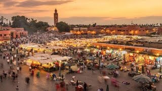 140824 Marrakech Morocco JemmaElFna Square North Africa [upl. by Nnylidnarb]