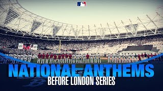 US and British National Anthems performed by Kingdom Choir at London Series [upl. by Nosdivad]