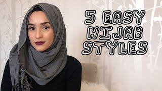 5 EASY HIJAB STYLES TUTORIAL  MILASMAMA [upl. by Vere]