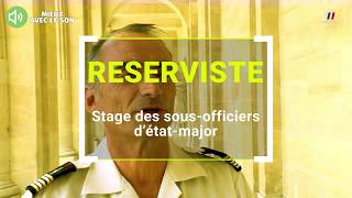 Réserve  un stage pour les sousofficiers détatmajor [upl. by Llerat]