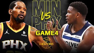 Minnesota Timberwolves vs Phoenix Suns Game 4 Full Highlights  2024 WCR1  FreeDawkins [upl. by Grenier]