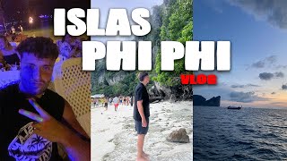 Vlog en las Islas Phi Phi Tailandia  Probando comida las mejores playas 🏝️ [upl. by Buckie]