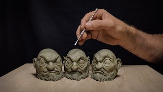 I sculpted Spirited Away heads in clay [upl. by Ylrahc]