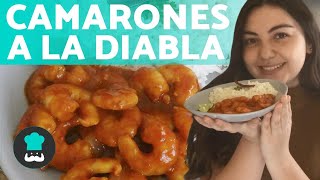 Cómo hacer CAMARONES A LA DIABLA 🌶 Receta FÁCIL [upl. by Lilithe]