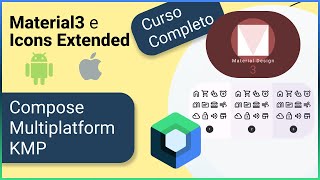 Instalação Material3 e Material Icons Extended Compose Multiplatform Curso completo aula 05 [upl. by Ahsinac]
