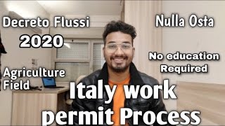 Italy 🇮🇹 opens work Permit for Non Europeans  How to Apply  Decreto Flussi 2020Jobs in italy [upl. by Llerud927]