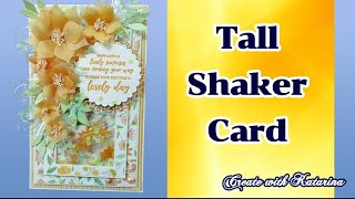 So pretty ✨ Tall shaker card ✨ Summer colours [upl. by Sidnak]