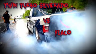 Twin Turbo Silverado HITS THE TRACK [upl. by Shah686]