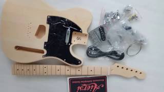 Build your guitarsDiy Tele Guitar Kits by Aiersi Guitar [upl. by Ainekahs]