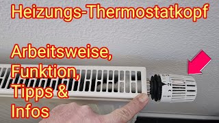 Heizungs Thermostatkopf Funktion Arbeitsweise Tipps amp Infos [upl. by Ellary]