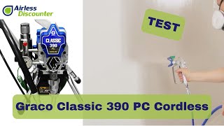 Test  Graco Classic 390 PC Cordless battery operated [upl. by Oidivo]