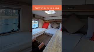 Carado T447 Motorhome Bed Conversion from Twin to King [upl. by Daile]